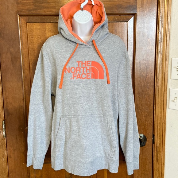The North Face Tops - The North Face Women’s Size XXL - Hoodie - Preloved Coral/Gray - Kangaroo Pocket